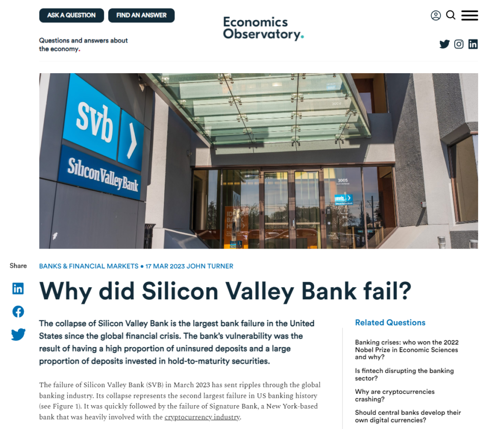 Headline Image of Silicon Valley Bank failing