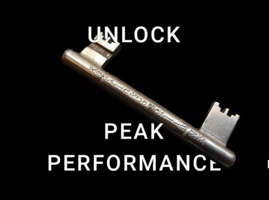 Hero image of key with title to unlock peak performance